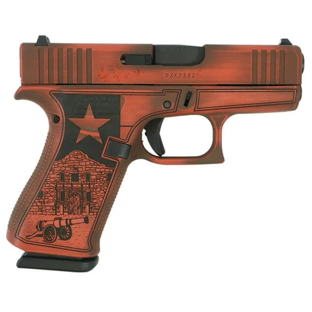 Glock PX4350201 MODTXO 43x 9mm Luger 10rd 3.41" Barrel Texas Orange - Glock - 9mm Luger for sale at Gun Club HQ