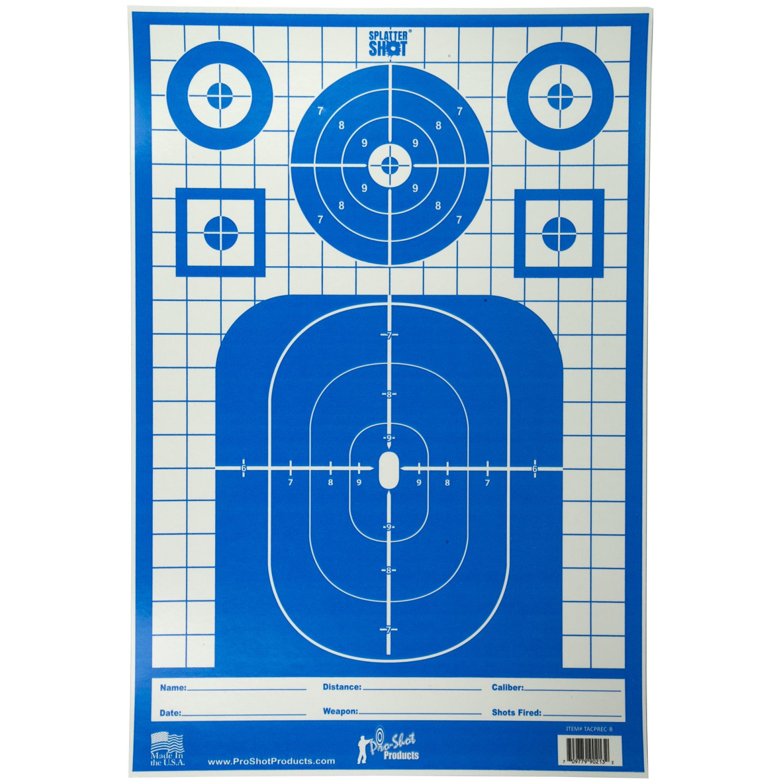 Buy Tactical Precision Target Pistol/Rifle/Shotgun Blue 8/ct online