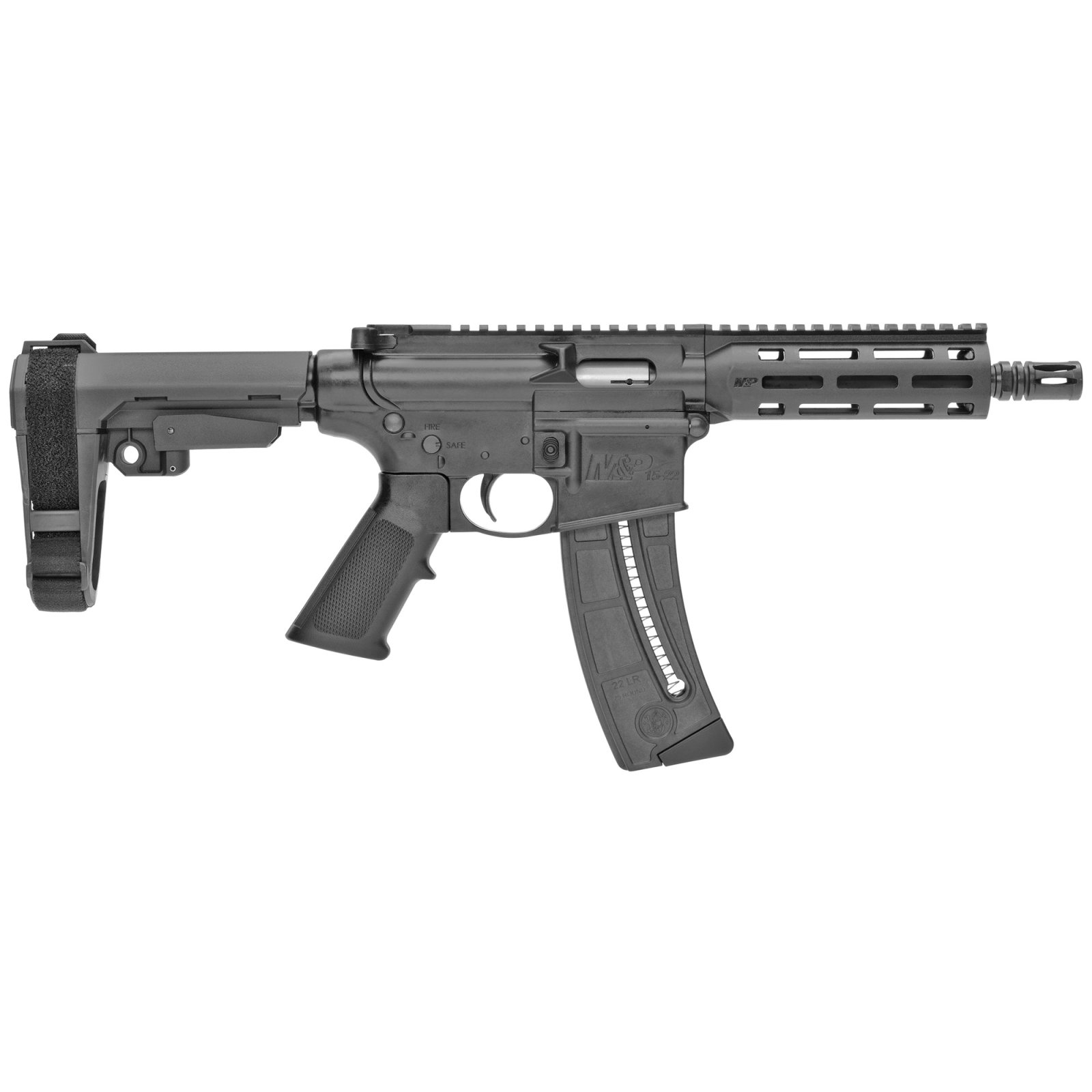 Buy Smith & Wesson M&P15 Pistol 22 LR 8 in Black Carbon Steel 25+1 Semi-Auto online