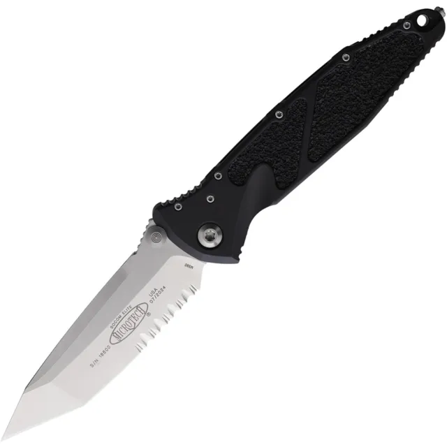 Microtech 161-11 Socom Elite 3.98 In TNT/PS/SW Black Stonewash - MICROTECH