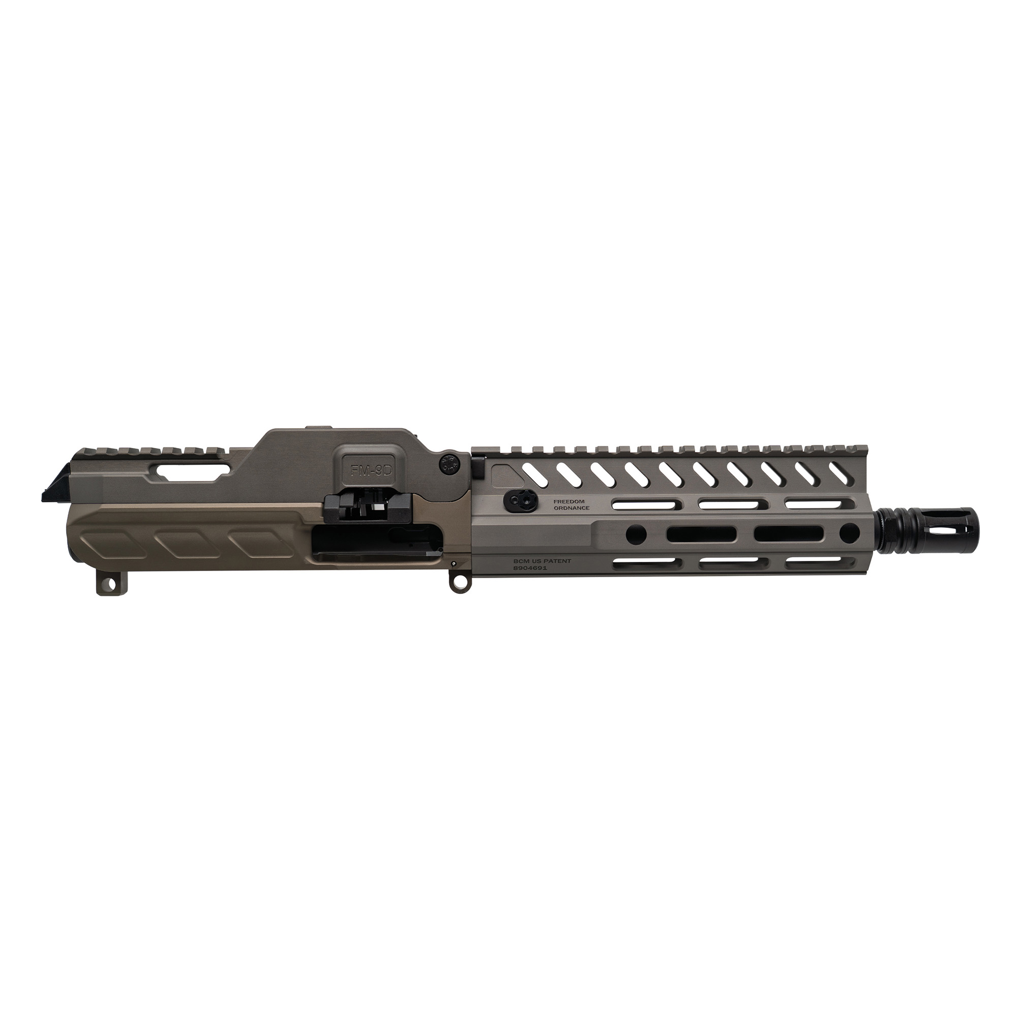 Freedom Ordnance Belt Fed Complete Upper Reciever 9MM 8" Barrel Anodized - Freedom Ordnance - 9MM