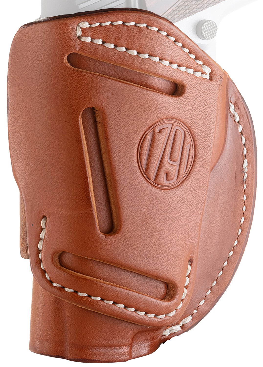 1791 Gunleather 4WH-1-CBR-R 4-Way Holster Classic Brown RH Size 1 - 1791 Gunleather