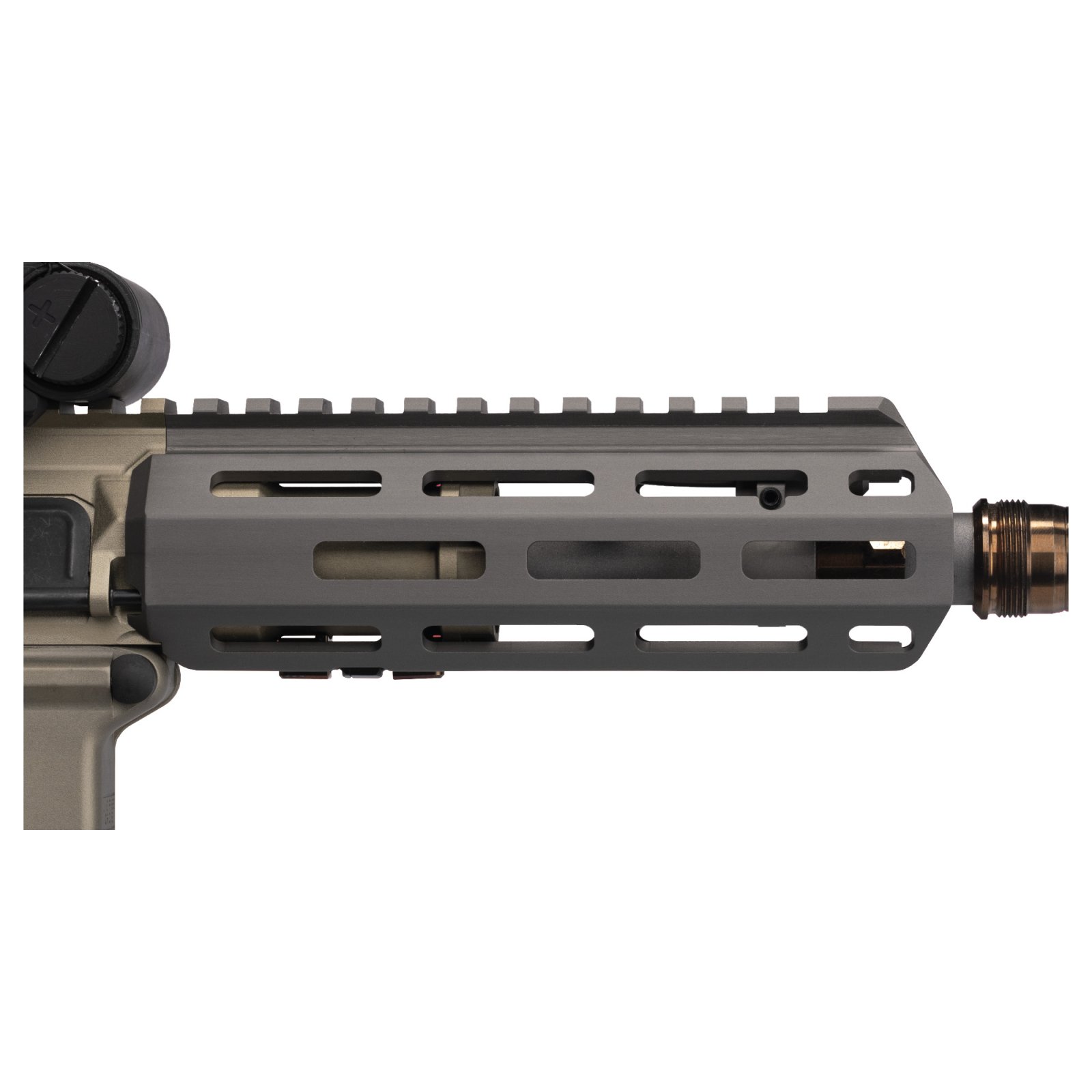 Q LLC Honey Badger 6 In M-LOK Pistol Handguard 6061-T6 Black - Q LLC