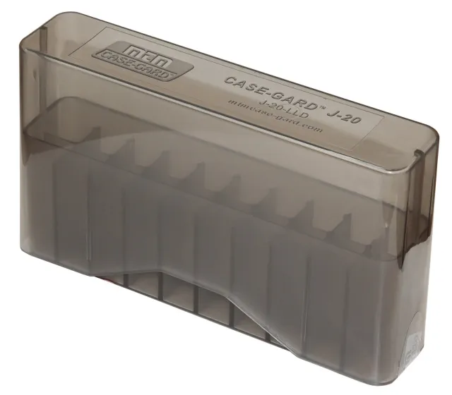 MTM Case-Gard J-20 20 Round Ammo Box Clear Smoke 7mm Rem 260 Rem - MTM Case-Gard - 308 Norma Mag