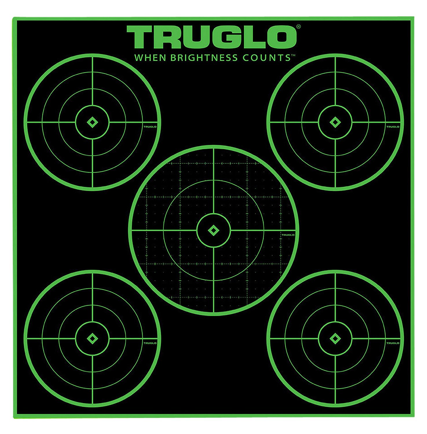 Buy TruGlo TG11A25 Tru-See 5-Bullseye Self-Adhesive Targets 12"x12" 25 Pack online