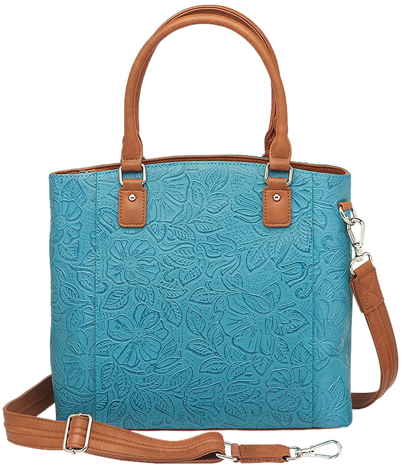 GTM GTM-51TLD/TBLUE TOWN TOTE COWHIDE TURQ - GTM