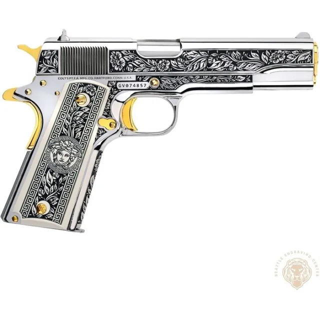 Colt 1911 Government .45 ACP 5" Barrel 8-Round Magazine Medusa Italian