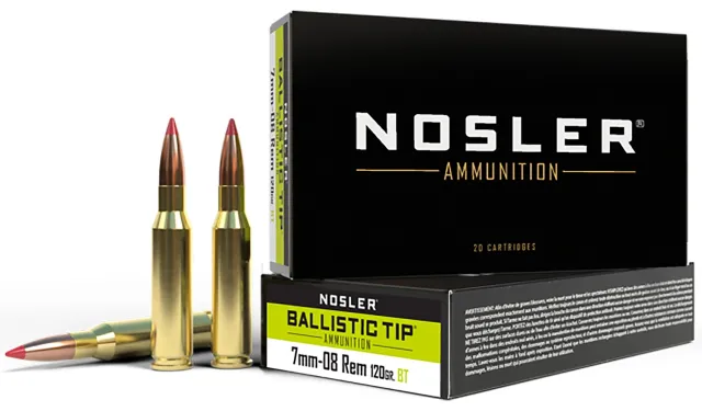 Buy Nosler 40060 7mm-08 Rem 120 Grain Ballistic Tip 20 Rounds Per Box online