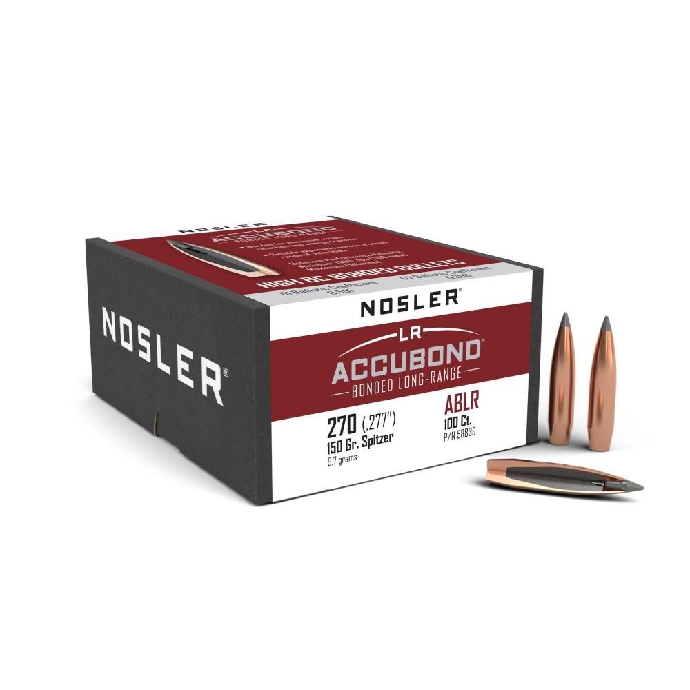 Buy Nosler AccuBond Long Range .270 Caliber 150 Grain Bullet Boat Tail online