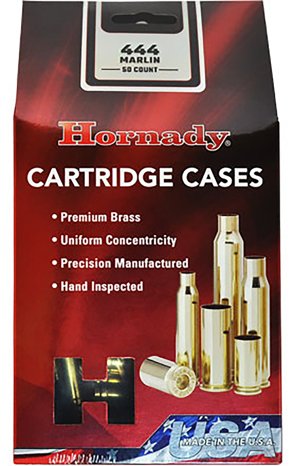 Hornady 8692 Unprimed Brass Cases .444 Marlin 50ct Box - Hornady - 444 Marlin