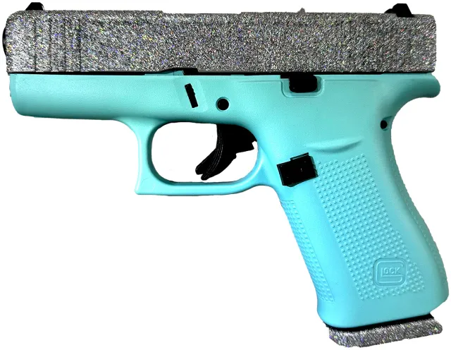 Glock PX4350201TDIA 43X 9mm 3.41" Tiff Diamond Glitter Gunz Coating