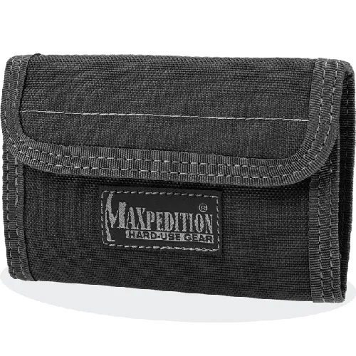 Maxpedition Spartan Wallet Black Nylon RFID Blocking - Maxpedition