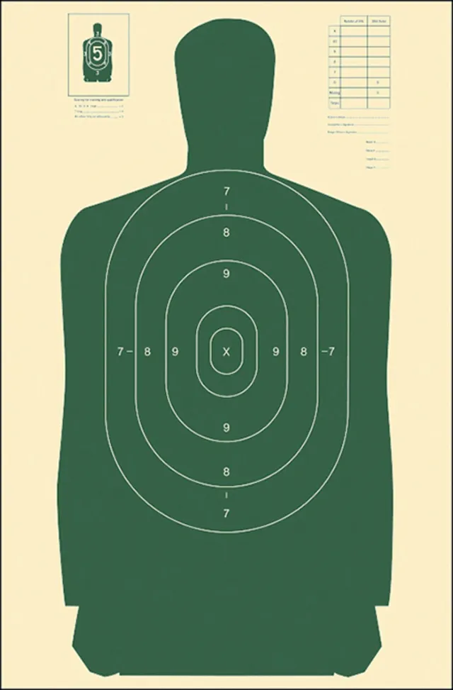 Action Target B27SGREEN100 Silhouette Paper Target 24"x45" Green 100 Pack - Action Target