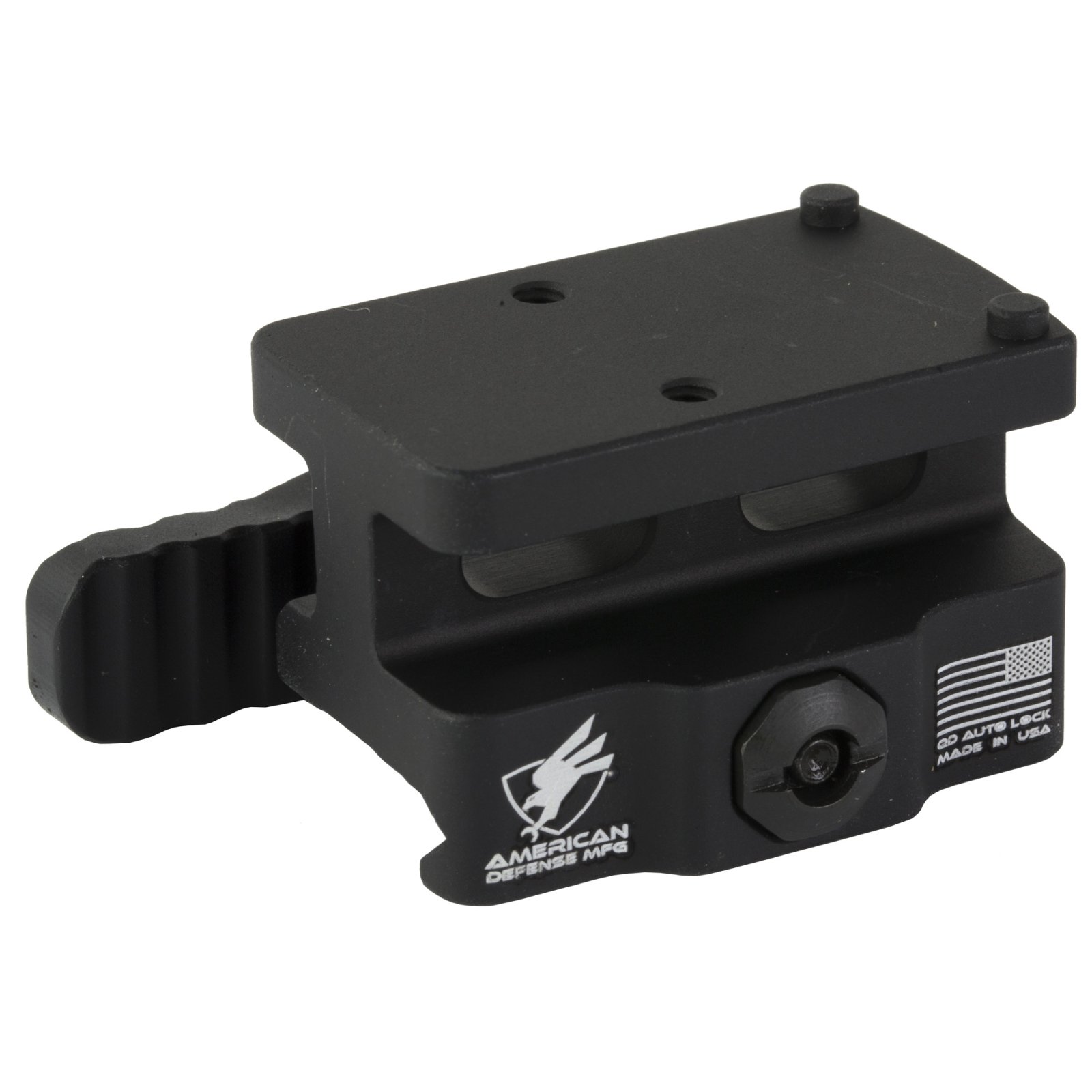 American Defense AD-RMR-LW-10-STD QD Mount Lightweight Co-Witness Black - American Tactical Imports