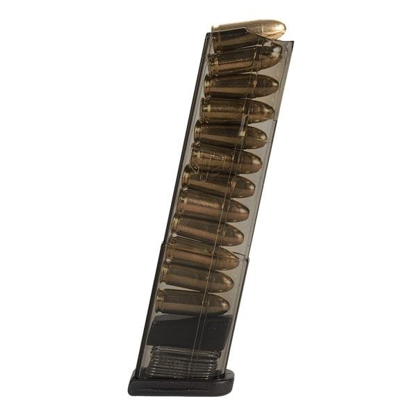 ETS Group Carbon Smoke Magazine Glock 43 9mm Luger 12 Rounds