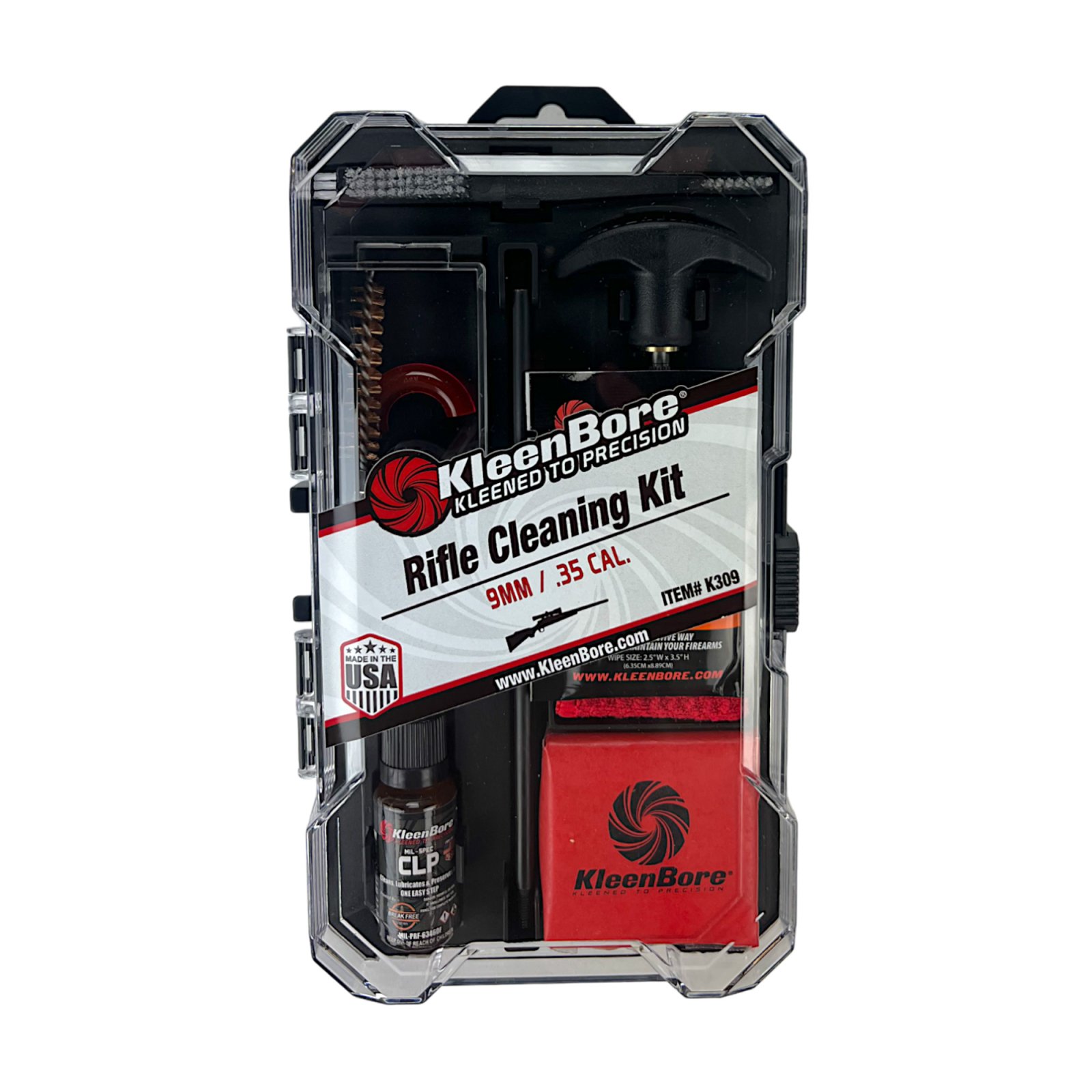 Kleen Bore Classic Series 9mm Rifle Cleaning Kit K309 - Kleen Bore - 9mm