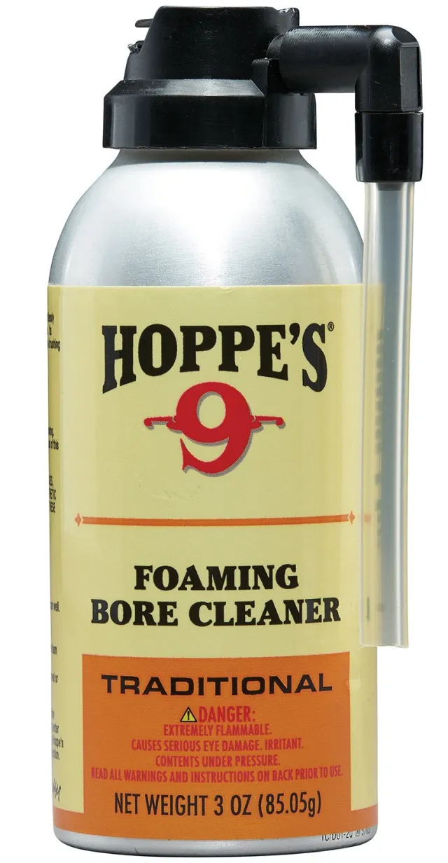 Hoppe's 907 No. 9 Foaming Bore Cleaner 3 oz Spray, Color Change Indicator - Hoppe's - 3 OZ