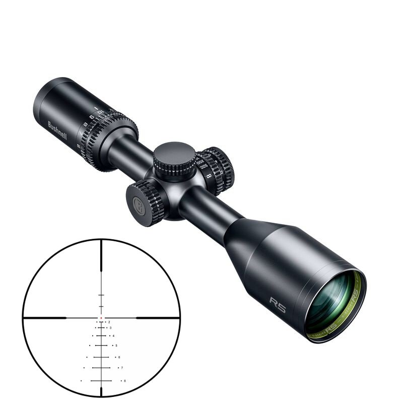 Bushnell R5-61850S25 R5 Riflescope Black Capped Target Turret 2032 Battery Second Focal Plane SECOND FOCAL | ILLUMINATED - Bushnell