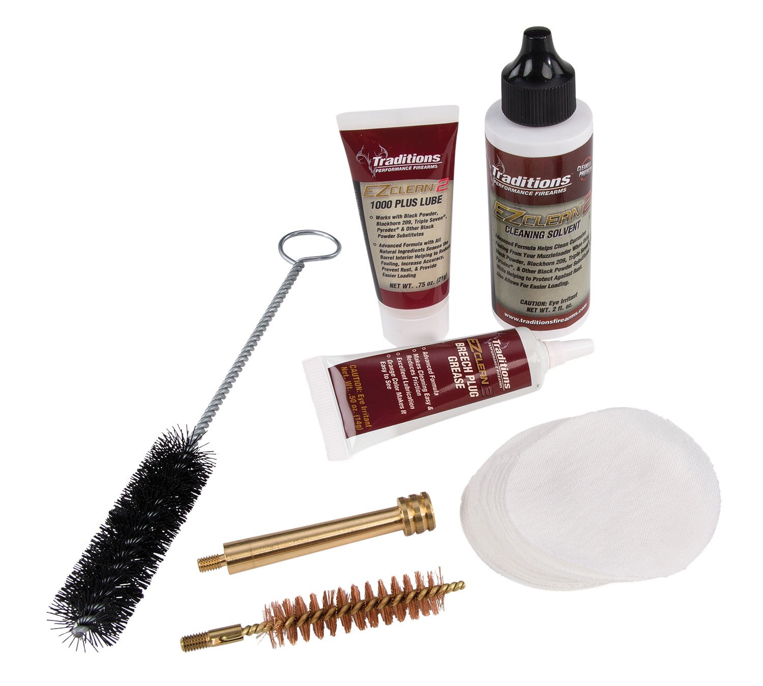Traditions EZ Clean 2 Muzzleloader Cleaning Kit .50 Cal 7 Pieces - Traditions Performance Firearms - .50 CAL