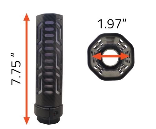 Buy Lancer Systems LCH5 Carbon Fiber Suppressor Cover 7.75 In online