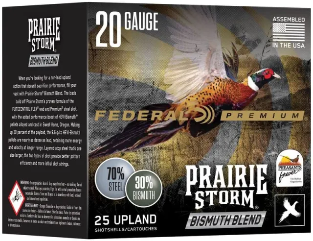 Federal PFBX20745 Prairie Storm 20ga 3" 1oz 1400fps #4&5 25ct Shotshells
