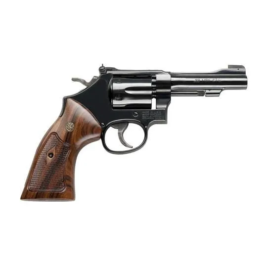 Buy Smith & Wesson 150717 Model 48 Classic 22 WMR Blued Carbon Steel 4" Barrel, 6rd Cylinder & K-Frame, Wood Grip, Internal Lock online