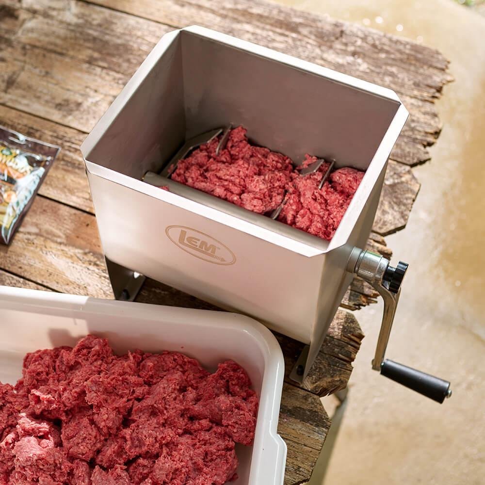 LEM MightyBite 654 Manual Meat Mixer, 20lb Capacity, Stainless Steel - DNZ Products