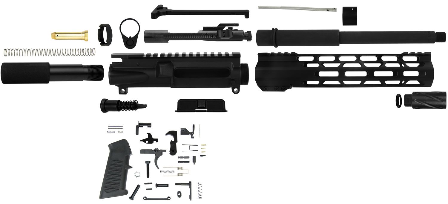 TacFire SSPK300LPK10 AR Pistol Kit .300 Blackout 10.5" Barrel Black - TacFire