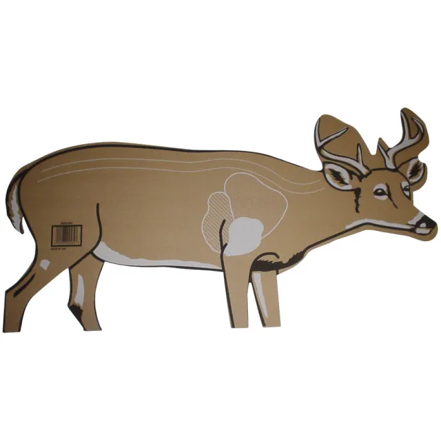 Cardboard Deer Target 748252162120, 25 Pack, 17"x42", Vitals Display - Weaknecht