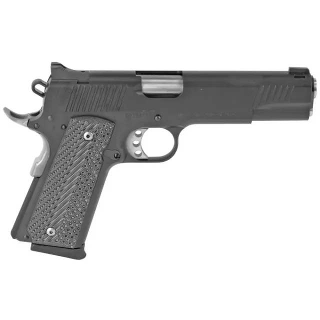 Magnum Research DE1911G 1911 G .45ACP 5" Barrel Matte Black Carbon Steel Frame Serrated Slide Black/Gray G10 Grip