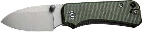 Civivi C19068SB1 Baby Banter 2.34" Green Micarta Gray Stonewash Knife - CIVIVI