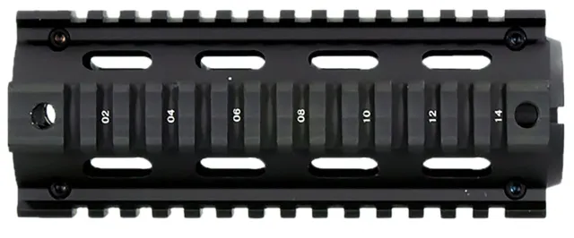 Aim Sports MT021 M4 Handguard 6" Aluminum Quad Rail Black Anodized