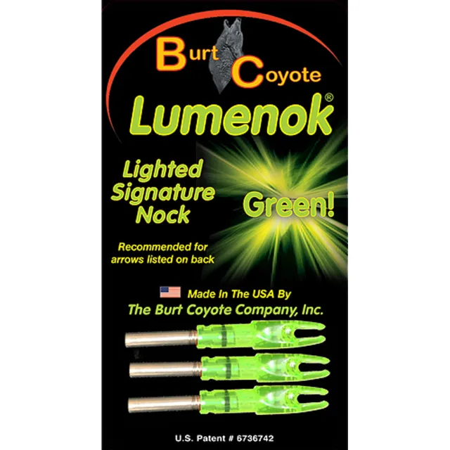 GWS 33000 Green Lighted S Nocks, 3-Pack, 28 Grains, Waterproof with Long Battery Life - GWS