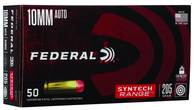 Federal AE10SJ1 Syntech Range 10mmAuto 205gr Total Jacket Flat Nose 50... - Federal Premium Ammunition - 10mm Auto