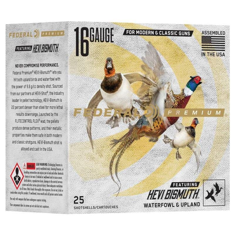 Buy Federal Premium HEVI-Bismuth Shotshells 16ga 2-3/4 1-1/8oz 1400 fps #3 online