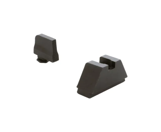 AmeriGlo GL470 Optic Sight Set Glock 2XL Tall Serrated Front Black Rear - AmeriGlo