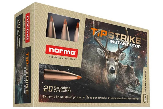 Norma 20174352 Tipstrike .308 Win 170gr Polymer Tip Hunting Ammo 20 Rds - Norma - 308 Win for sale at Smoke Wagon Firearms