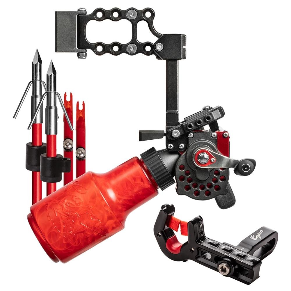 Bear Archery Cajun Winch Pro Kit ABF5050 RH Red 25yd 250lb Line - Escalade Sports DBA Bear Archery
