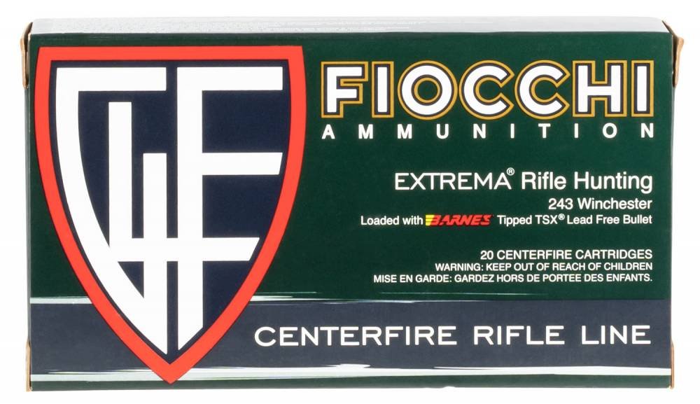 Fiocchi 243TTSX .243 Win 80Gr Barnes Polymer-Tip 20Rd Box - Fiocchi - 243 Win