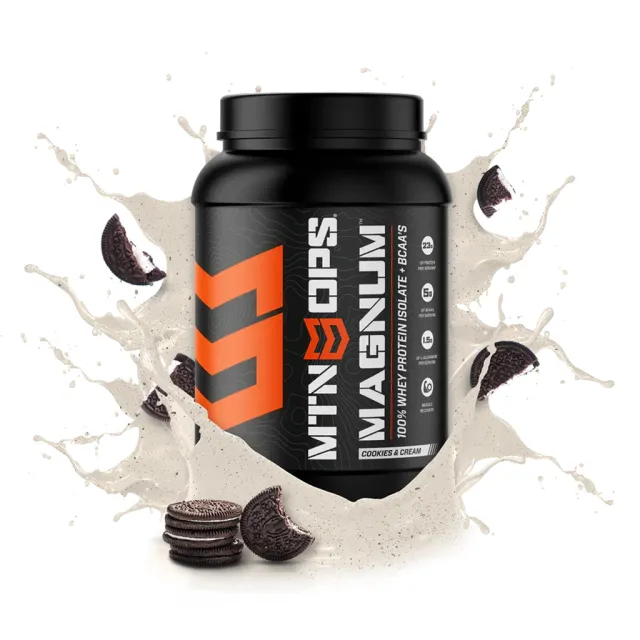 MTN Ops Magnum 3105950129 Protein Powder, Cookies & Cream, 23g Protein