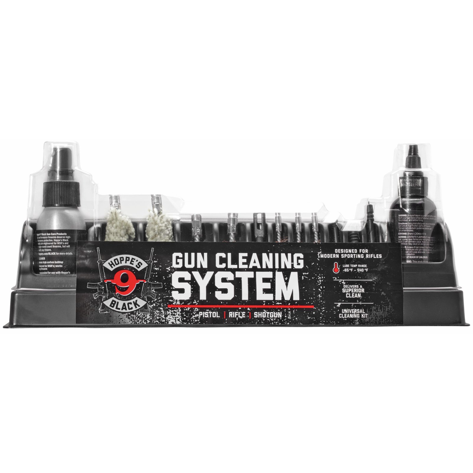 Hoppe's HBCKU Cleaning Kit 12 GA 20 GA 9mm .22 Caliber .30 Caliber - Hoppe's