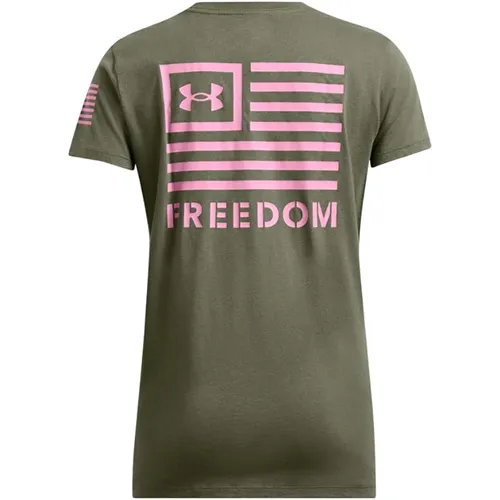 Under Armour Freedom Banner Women's Short Sleeve T-Shirt Graphic