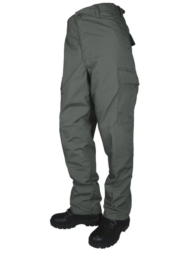 Buy Tru-Spec 1830004 BDU Pants Olive Drab Medium 65/35 Poly-Cotton Rip-Stop online