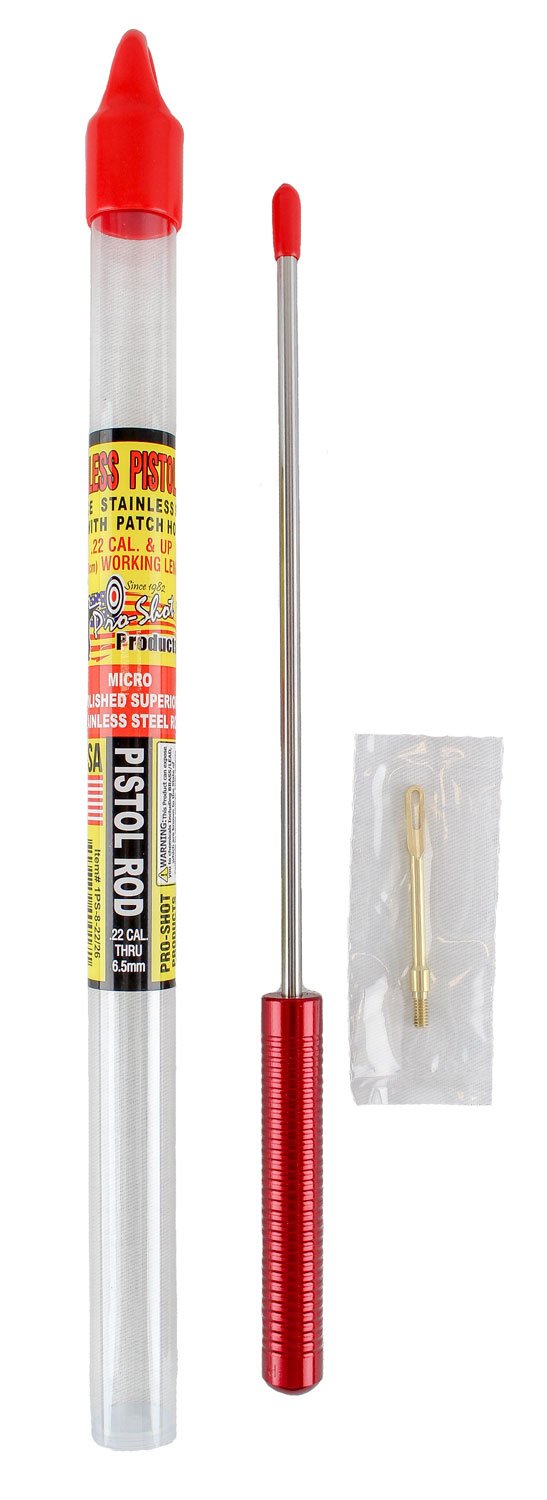 Pro-Shot 1PS82226 Micro-Polished .22 Cal Pistol Cleaning Rod 8" Stainless - Pro-Shot Products - .22