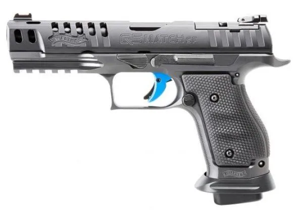 Walther Arms 2846951 Q5 Match SF Pro 9mm, 5" Barrel, Black Double Action, 17+1 Capacity, 3 Mags, Fiber Optic Sights