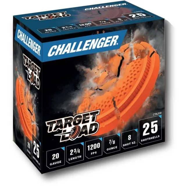 Challenger CTA208 20 Gauge 2-3/4" 7/8 oz #8 Shot Ammo 250/Case