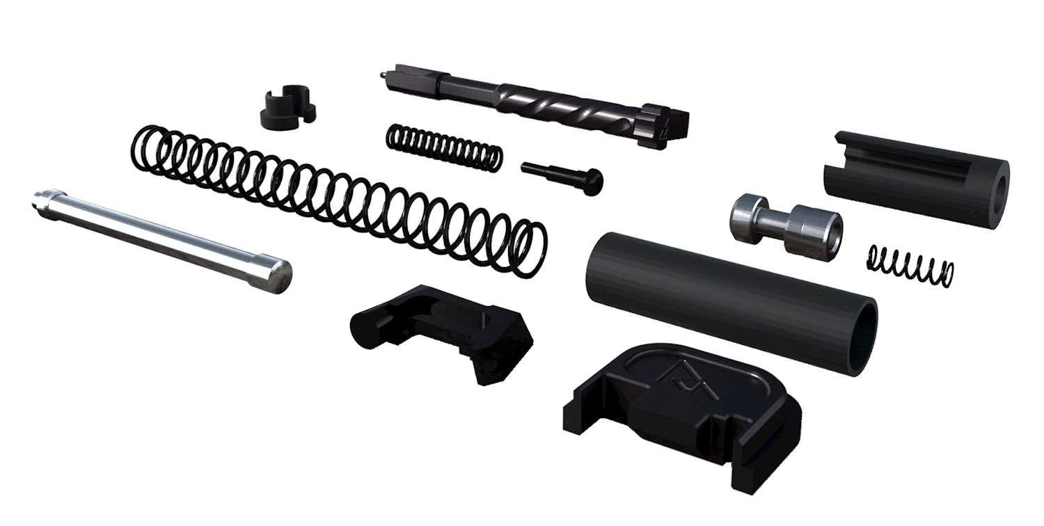 GSM Outdoors Rival Arms RA42G001A 9mm Black PVD Slide Completion Kit - GSM Outdoors - 9mm Luger
