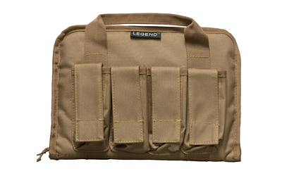 Legend Outdoor Gear PEG100-DE Tactical Pistol Case 12.5Inx8In Dark Earth - Legend Outdoor Gear