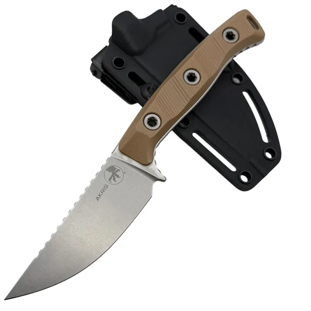 Microtech Akris 3.7 In SE Stonewash Dark Earth G-10 Kydex Sheath - MICROTECH for sale at Iron and Lace