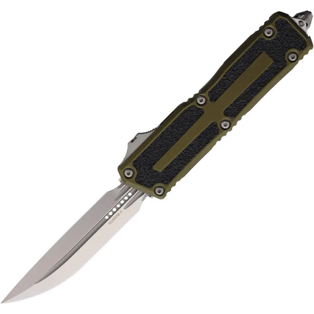 Microtech Scarab II G3 3.97 In D/E-S Stonewash OD Green ALU HNDL - MICROTECH for sale at Iron and Lace